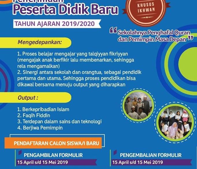 Penerimaan Murid Baru 2019 – 2020 Penerimaan Murid Baru 2019 – 2020